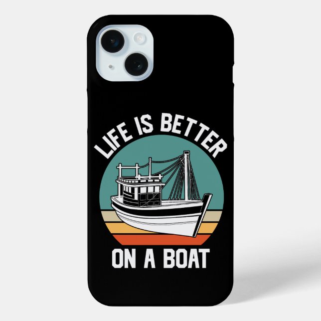 Retro Boat Lover Case-Mate iPhone Case (Back)