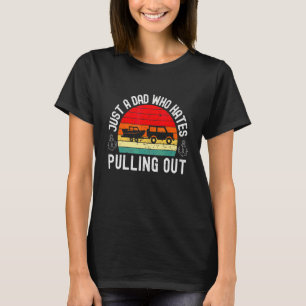 Retro Boating Men  Boat Captain Hate Pulling Out 3 T-Shirt