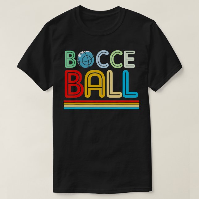 Retro Bocce Ball  T-Shirt (Design Front)