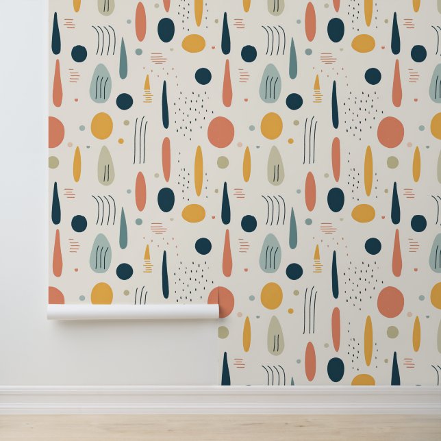 Retro Boho Abstract Popular Collection Wallpaper (Application)