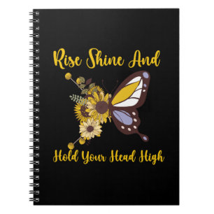 retro boho baby design notebook