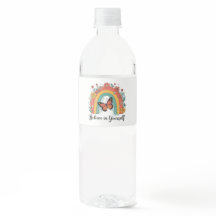 Retro Boho Butterfly Believe In Yourself Water Bot
