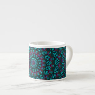Retro Boho Chic Bohemian Southwestern Mandala Espresso Cup