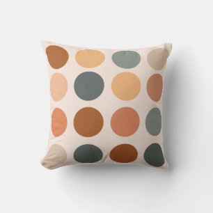 Retro Boho Dots Neutral Cushion