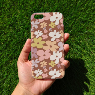 Retro Boho Flower Power Pattern Case-Mate iPhone 14 Case