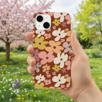 Retro Boho Flower Power Pattern
