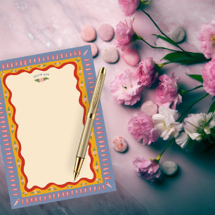 Retro Boho Fun Handmade CUSTOM Bridal Shower  Thank You Card
