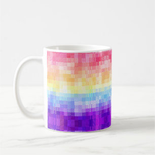 Retro Boho Funky Quirky Xenogender Plaid Pride Coffee Mug