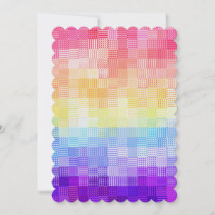 Retro Boho Funky Quirky Xenogender Plaid Pride Holiday Card