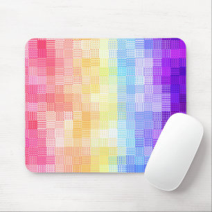 Retro Boho Funky Quirky Xenogender Plaid Pride Mouse Pad
