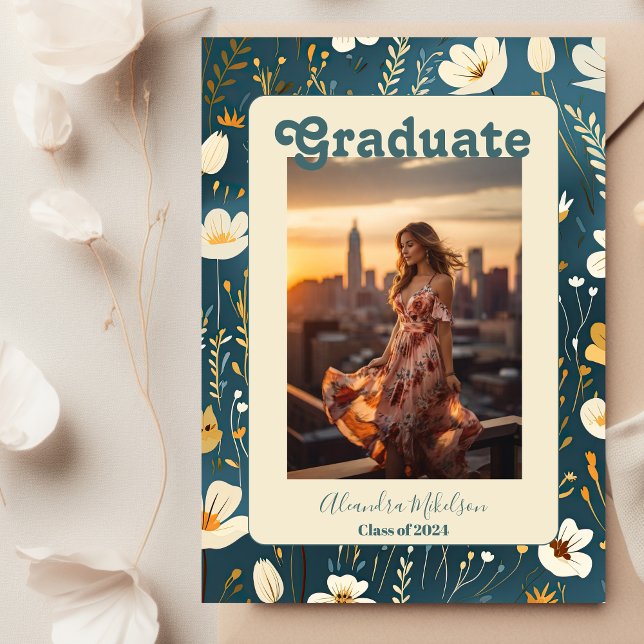 Retro Boho Graduation Announcement (Creator Uploaded)