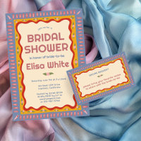 Retro Boho Handmade CUSTOM Bridal Shower Recipe