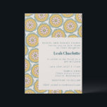 Retro Boho Mandala Floral Pastel Bat Mitzvah Invitation<br><div class="desc">Retro Boho Mandala Floral Pastel Bat Mitzvah Invitation</div>