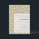 Retro Boho Mandala Floral Pastel Bat Mitzvah Invitation<br><div class="desc">Retro Boho Mandala Floral Pastel Bat Mitzvah Invitation</div>