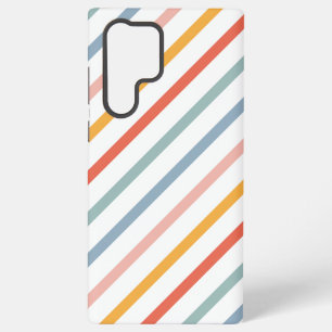 Retro Boho Multi Colour Lines Samsung Galaxy Case