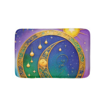 Retro Boho Sun Moon Stars Hippie Vintage