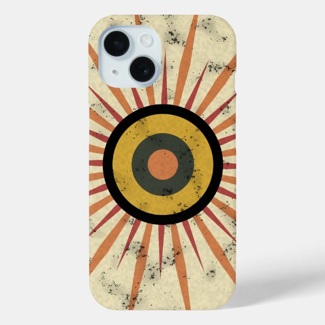 Retro Boho Sunburst Design Case-Mate iPhone Case (Back)