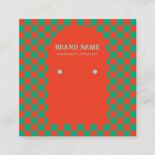 Retro Bold Christmas Earring Display Card