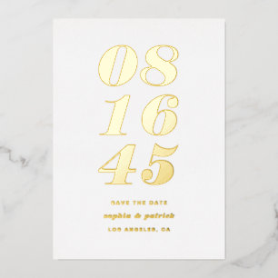 Retro Bold Italic Typography Modern Save The Date