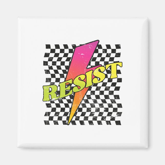 Retro Bold Resist  Magnet (Front)
