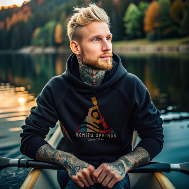 Retro Bonita Springs Kayaking Hoodie (Creator Uploaded)