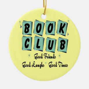 Retro Book Club Ornament - Good Friends