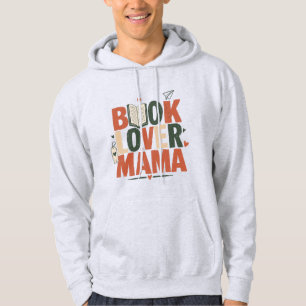 Retro Book Lover Mama Shirt Design