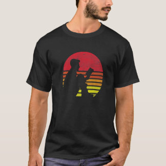 Retro Book Reader Silhouette T-Shirt