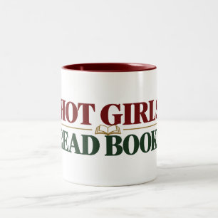 Retro Bookish BookTok Trendy Reader & Book Lover Two-Tone Coffee Mug