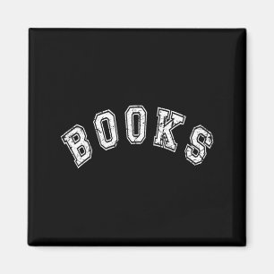 Retro Books Library School Librarian Book Lover Magnet