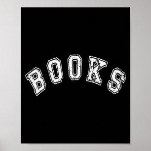Retro Books Library School Librarian Book Lover Poster