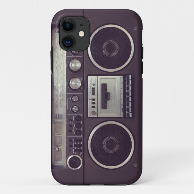 Retro Boombox Cassette Player Funny iPhone5 case (Back)