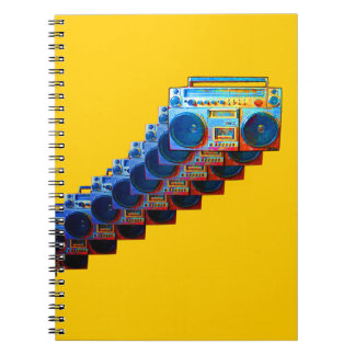 Retro Boomboxes Notebook
