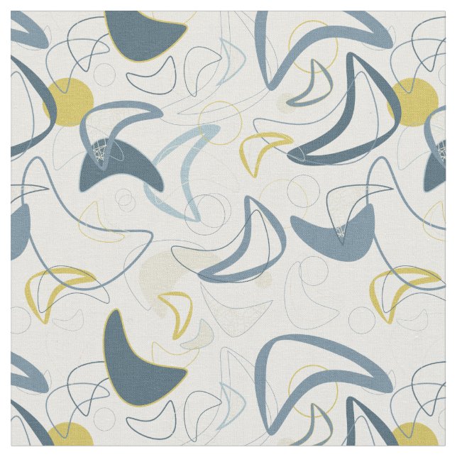 Retro Boomerang! Fabric (Close Up)