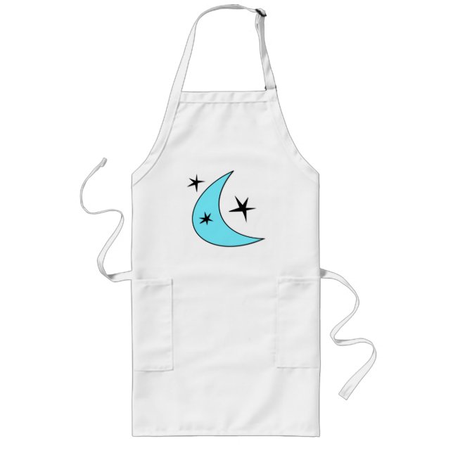 Retro Boomerang Long Apron (Front)