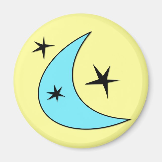 Retro Boomerang Magnet (Front)