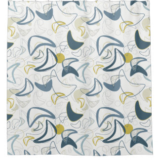 Retro Boomerang! Shower Curtain