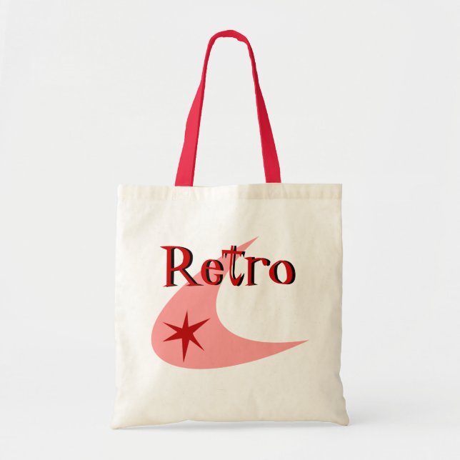 Retro Boomerang Tote Bag (Front)