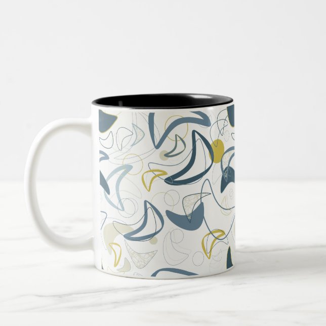 Retro Boomerang! Two-Tone Coffee Mug (Left)