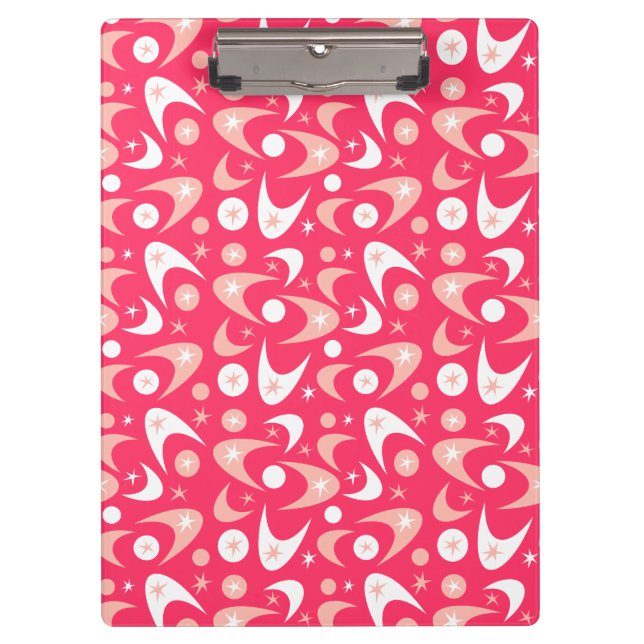 Retro Boomerangs Clipboard (Front)