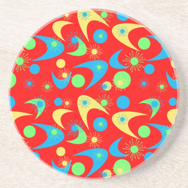 Retro Boomerangs Coaster (Front)