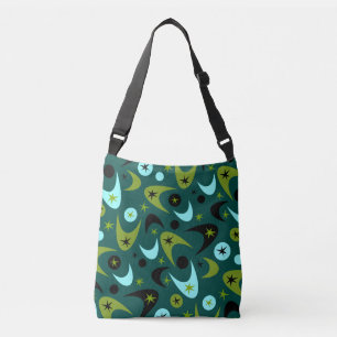 Retro Boomerangs Crossbody Bag