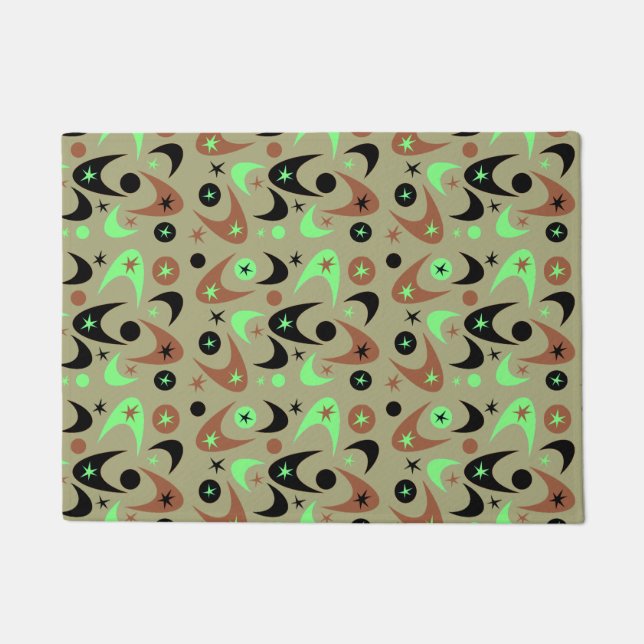 Retro Boomerangs Doormat (Front)