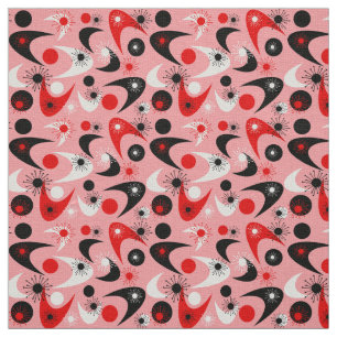 Retro Boomerangs Fabric