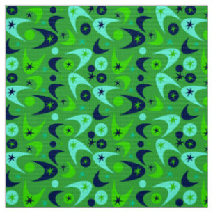 Retro Boomerangs Fabric
