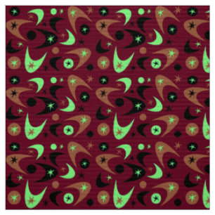 Retro Boomerangs Fabric