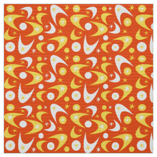 Retro Boomerangs Fabric