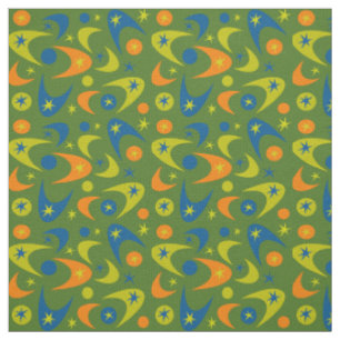 Retro Boomerangs Fabric