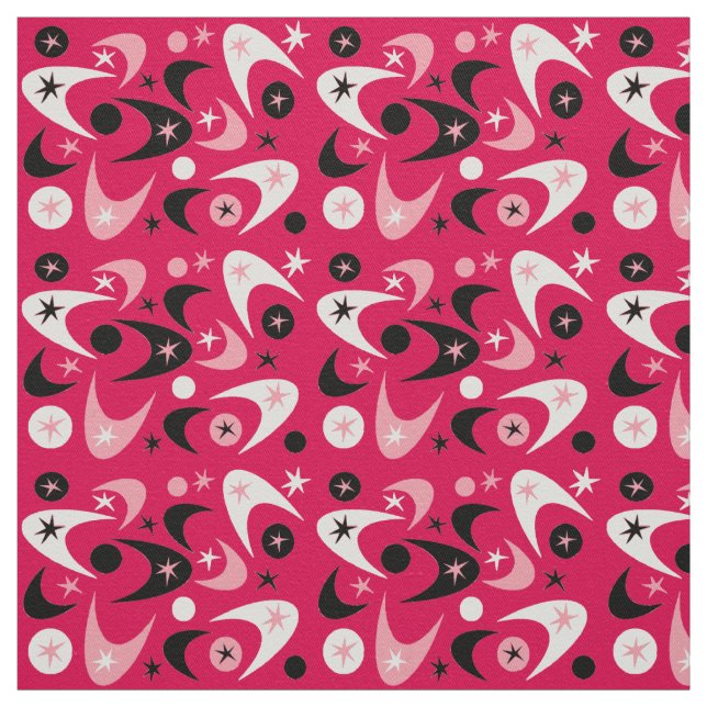 Retro Boomerangs Fabric (Swatch)