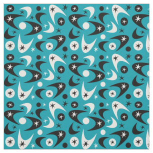Retro Boomerangs Fabric